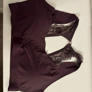 Thalia Sodi Plum Lace Racerback Bralette